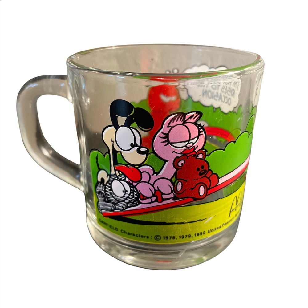 McDonalds Garfield glass mug- 1978